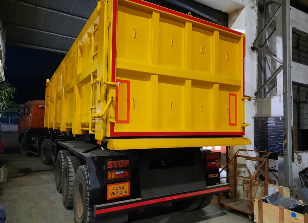 Yellow Tipper Trailer