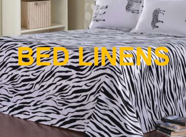 Zebra Pattern Bed Linens